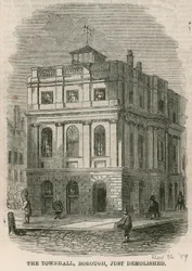 Rathaus, Borough High Street, Southwark, London, gerade abgerissen