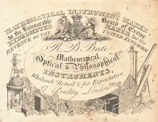 Handelskarte, R B Bate