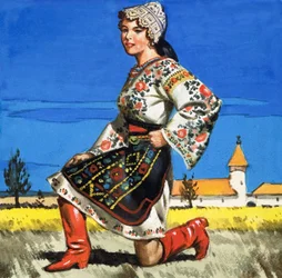 Traditionelle Tracht der Ukraine