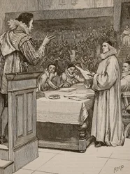 Prozess gegen Buckingham, Illustration aus Cassells Illustrierter Geschichte Englands