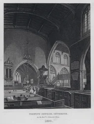 Trinity Church, Innenraum, zur Zeit von Reverend C. Simeon