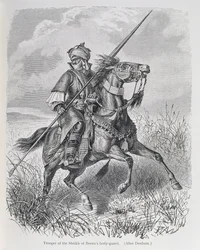 Reiter der Leibwache des Scheichs von Bornu, aus 