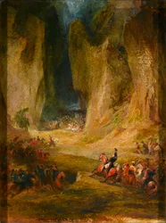 Trukkee, 28. Februar 1845, ein Vorfall während Sir Charles Napiers Hügelkampagne in Belutschistan