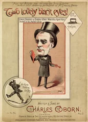 Zwei schöne schwarze Augen! - geschrieben und gesungen von Charles Coborn