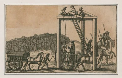 Tyburn Tree, um 1680