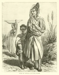Typen von Frauen aus Futa-Jallon