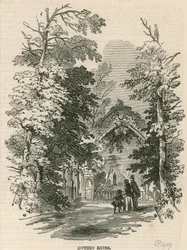 Vauxhall-Gärten, London: Die gotischen Ruinen