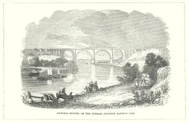 Victoria-Brücke, an der Durham Junction Eisenbahnlinie