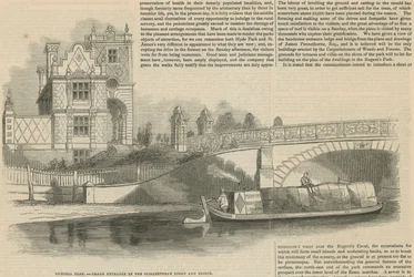 Victoria Park, Haupteingang bei der Elizabethan Lodge Brücke