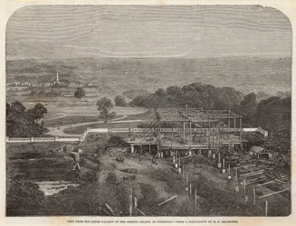 Blick von der Südgalerie des Crystal Palace in Sydenham