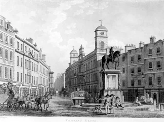 Ansicht in Charing Cross in Richtung Northumberland House, 1795