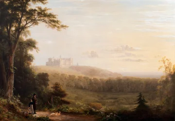 Ansicht von Belvoir Castle, ca. 1820