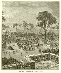 Ansicht von Coomassie, Ashantee
