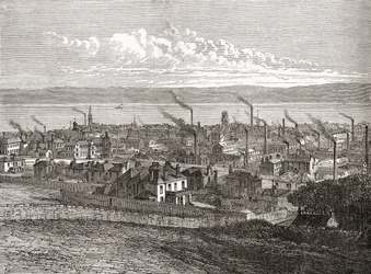 Ansicht von Dundee, Schottland, aus 