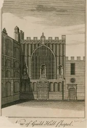 Ansicht der Guildhall-Kapelle, London