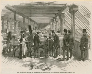 Besuch des Prinzen von Wales und Prinz Alfred bei Messrs Day und Sons Lithographische Anstalt