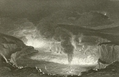 Vulkan auf den Sandwichinseln