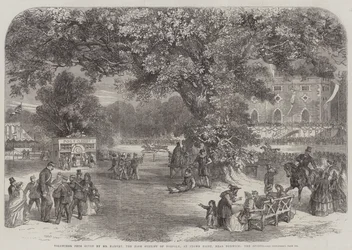 Freiwilligenfest von Mr. Harvey, dem High Sheriff von Norfolk, in Crown Point, in der Nähe von Norwich, die Sportveranstaltungen