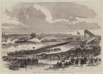 Freiwilligenüberprüfung im Sefton Park, Liverpool, am letzten Samstag (Stich)