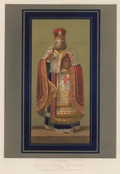 Wandbild in Mosaik aus der russischen Kaiserlichen Manufaktur