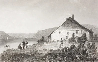 Washingtons Hauptquartier in der Nähe von Newburgh, aus 