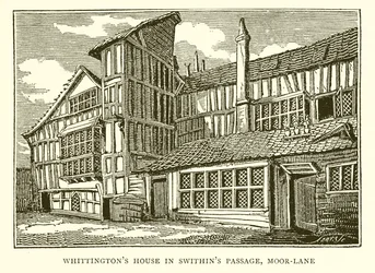 Whittingtons Haus in Swithins Passage, Moor-Lane