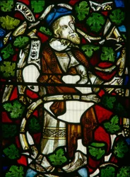 Fenster Ew, Darstellung des Propheten Ezechiel