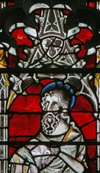 Fenster Ew, St. Johannes der Täufer darstellend