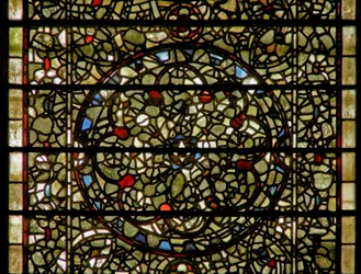 Fenster Fünf-Schwestern, Darstellung von Grisaille