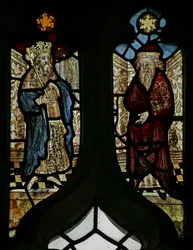 Fenster N6 mit einem König und einem Propheten
