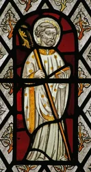 Fenster Na mit Darstellung von St. Peter?