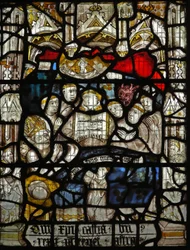 Fenster NW mit dem Tod des St. Martin