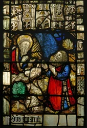 Fenster S3 mit Abraham und Gott