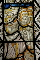 Fenster Sa mit Darstellung von Pfingsten