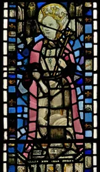 Fenster Ww, die heilige Helena darstellend