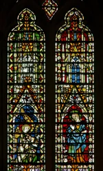 Fenster Ww, die Verkündigung darstellend