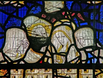 Fenster Ww zeigt die Kreuzigung