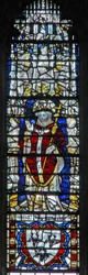 Fenster c18, Erzbischof darstellend
