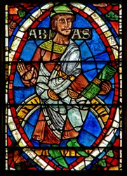 Fenster mit einer genealogischen Figur: Abia