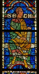 Fenster mit einer genealogischen Figur: Semel