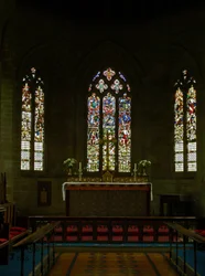 Fenster, Darstellung eines Blicks auf das östliche Ende der Kirche