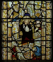 Fenster, das die Auferstehung darstellt