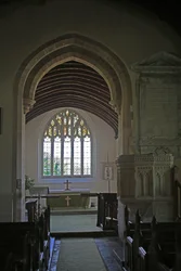 Fenster, das Ostende der Kirche