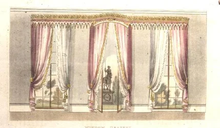 Fenstervorhang, Tafel 114 aus Ackermann