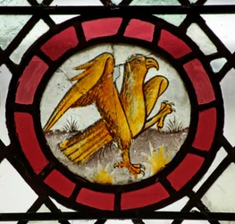 Fenster S2 mit einem Adler