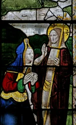 Fenster s3 mit Darstellung einer Auferstehungsszene: Noli Me Tangere