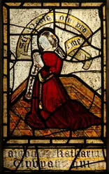 Fenster s3, einen Stifter darstellend - Familie Borase