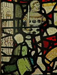 Fenster S5 mit einem Ritter