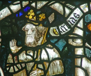 Fenster w16 mit König Hiskia am Jessebaum