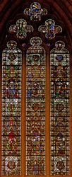 Fenster w42 mit Szenen aus dem Leben der hl. Katharina